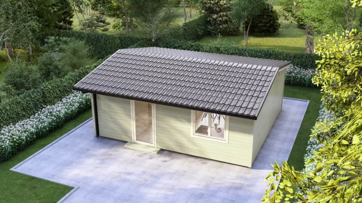 One Bedroom B2 Log Cabin 6.4m x 5.9m photo 3