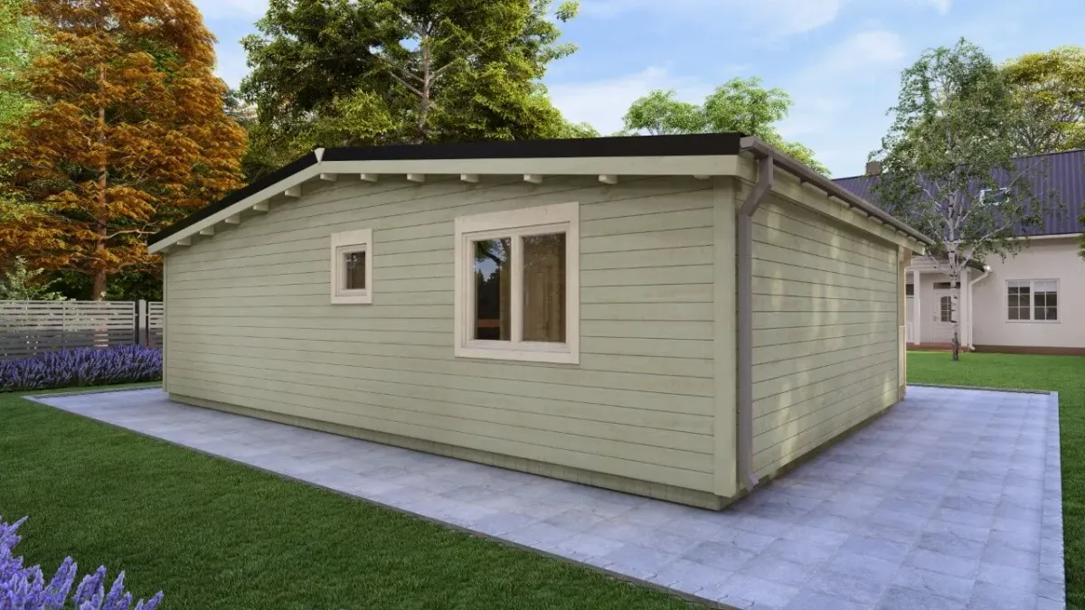 Two Bed C Log Cabin 9.0m x 7.4m photo 3