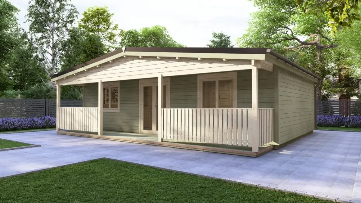 Two Bed C Log Cabin 9.0m x 7.4m photo 7