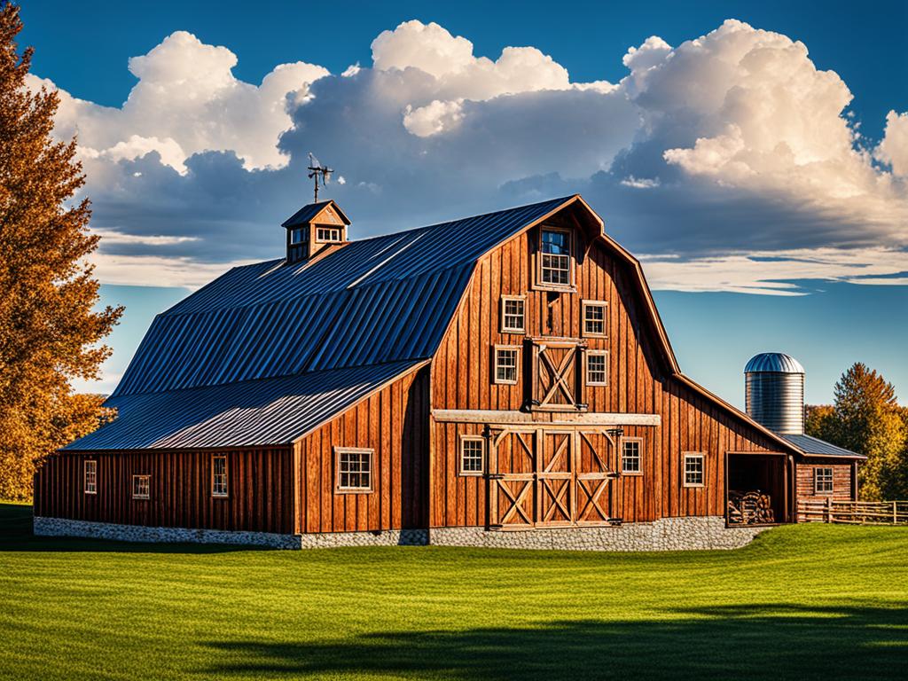 copper pot barn and tiny wooden houses