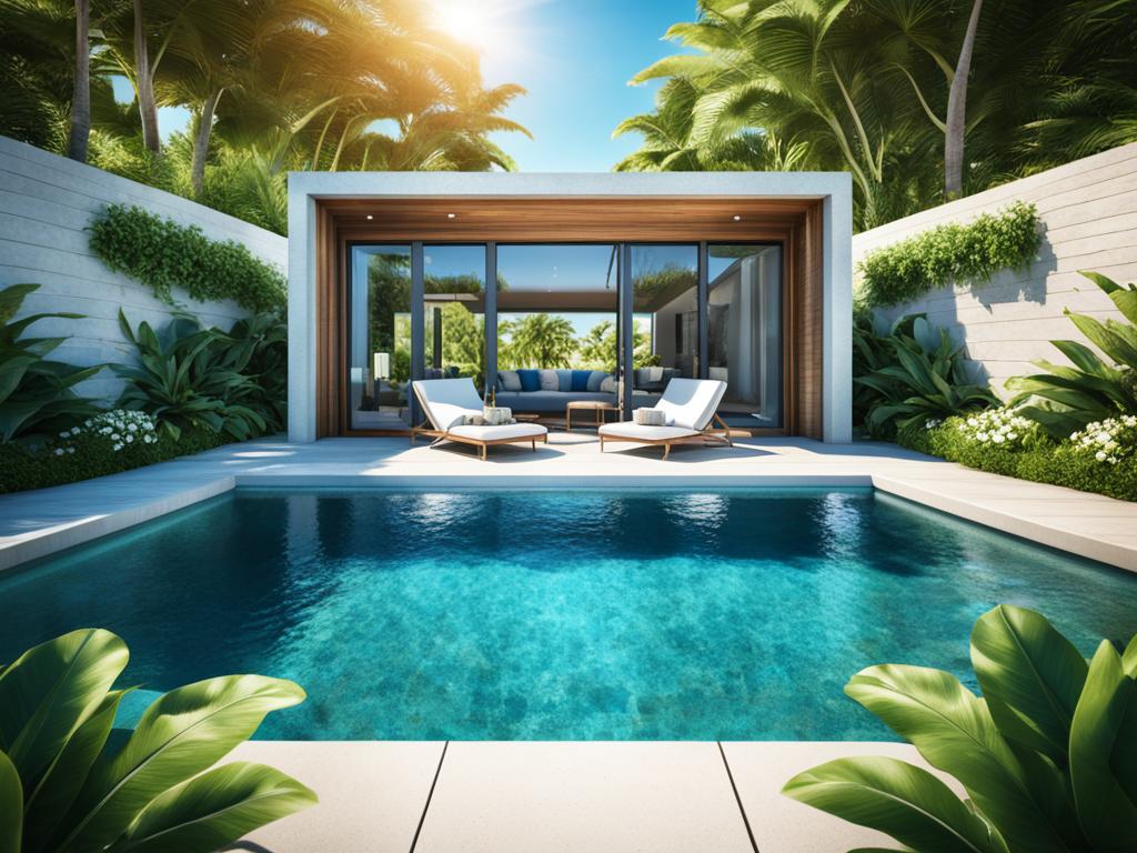 luxury pool house luxury pool house