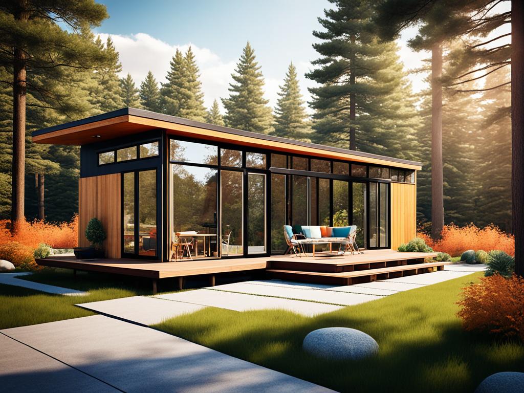 mid century modern tiny house