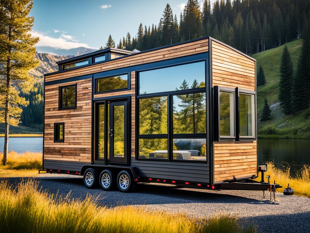 modern tiny house trailer