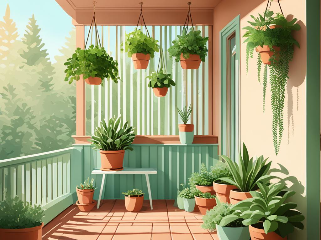 small porch plants
