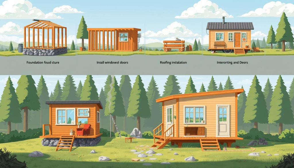 tiny house building phases